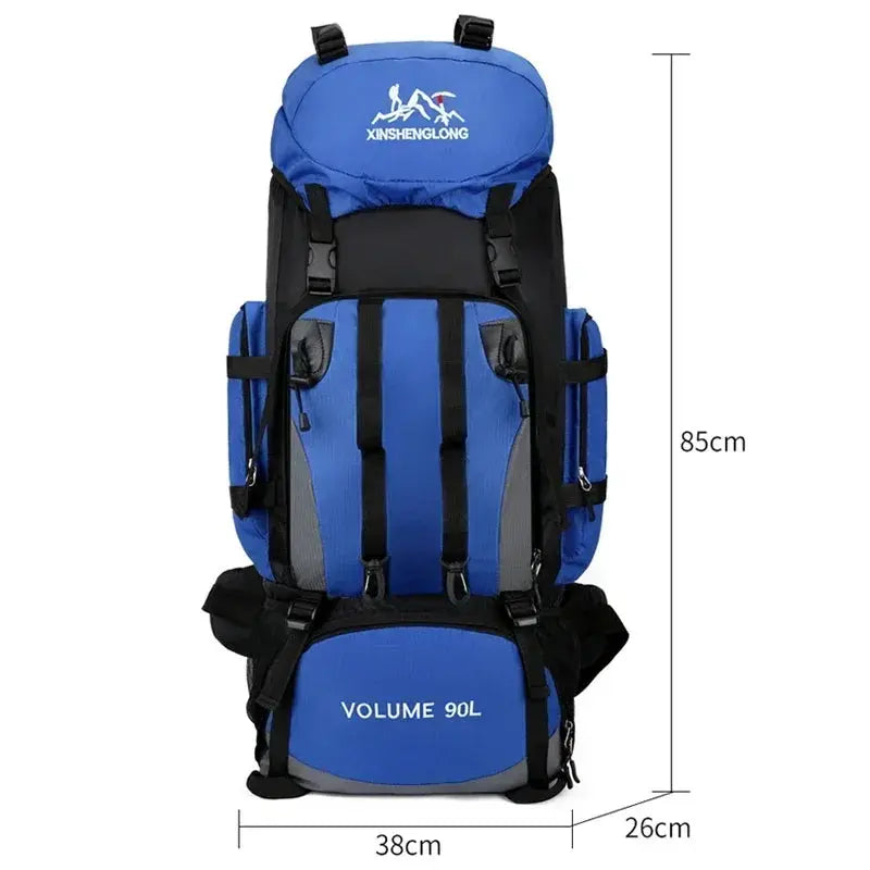 90L Waterproof Hiking Camping Backpack Trekking Bag Rucksack Large Capacity Travel Outdoor Sports Bags Camping Equipments - Suncollections
