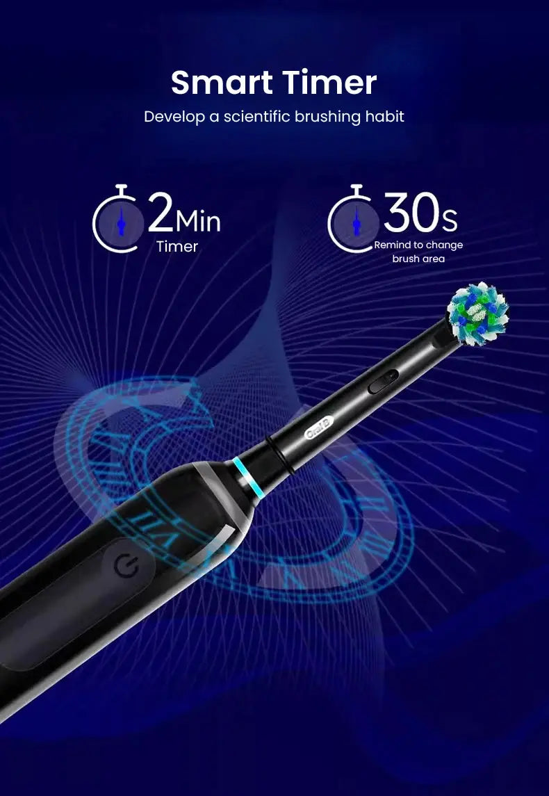 Oral B Pro Ultra Electric Toothbrush 30S Smart Timer Pressure Pro - Suncollections
