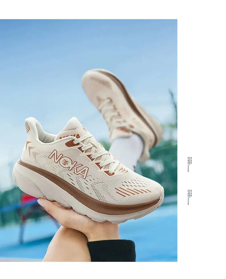 Marathon Carbon Plate Air Cushion Men Sports Running Shoes Breathable Lightweight Women's Comfortable Athletic Nonskid Sneakers Suncollections