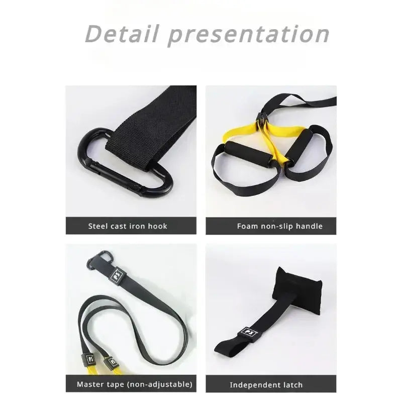 Suspension Training Strap Fitness Strength Power Suspension Trainer - Suncollections