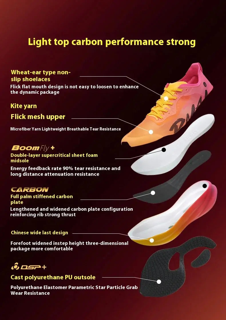 BMAI 42KM Marathon Women's Sneakers Cushioning Running Shoes for Women Breathable Black Sports Shoes Luxury Designer Trainers Suncollections