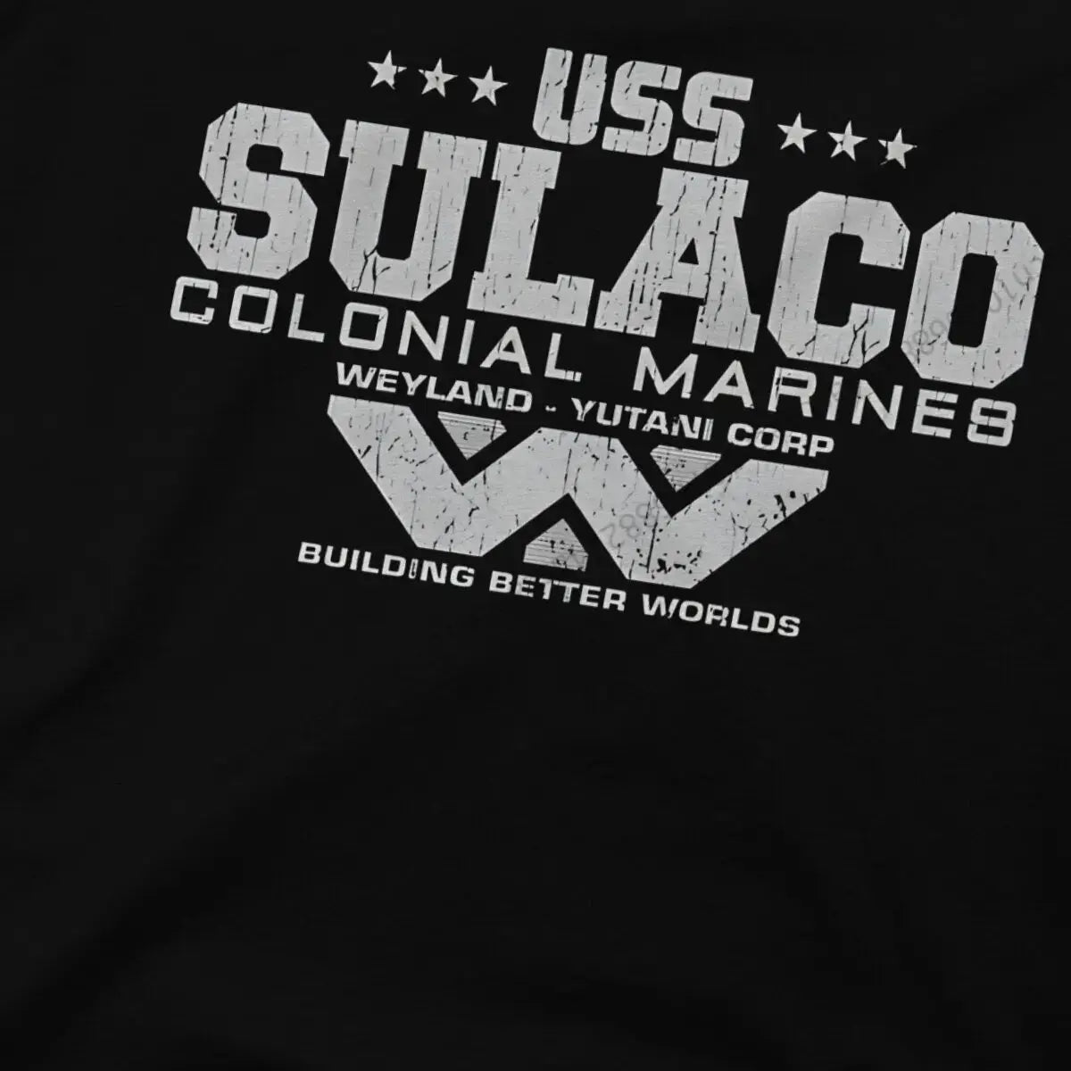 Colonial Marines USS Sulaco Tshirt Homme Men's Clothes Cotton T Shirt For Men - Suncollections