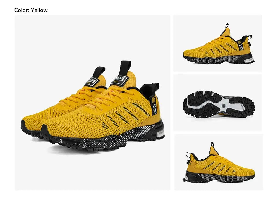 Men's Running Shoes Baasploa Male Sneakers Shoes Breathable Mesh Outdoor Grass Walking Gym Shoes For Men Plus Size 41-50 Suncollections