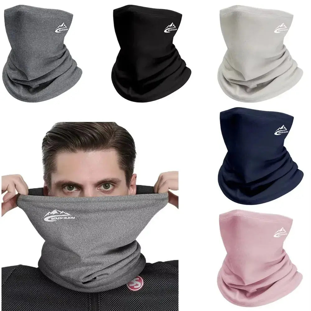 Men Women Winter Sports Bandana Running Velvet Thermal Neck Warmer Ski Hiking Cycling Riding Snowboard Scarf Windproof Headgear - Suncollections