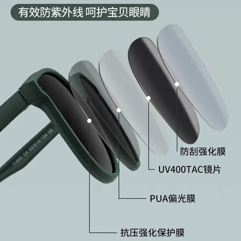 Fashionable, lightweight boys' sunglasses, durable, comfortable, UV resistant, exquisite, snow covered, little girls' sunglasses - Suncollections