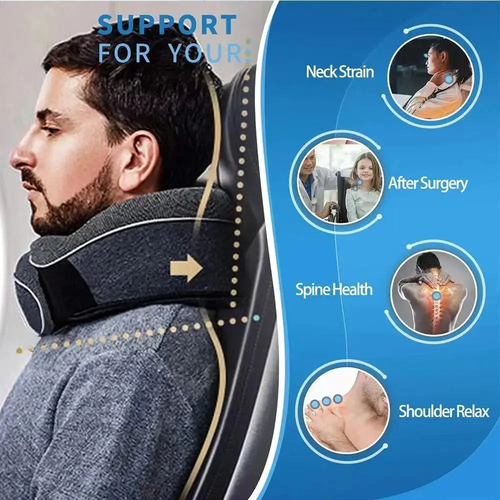 Memory Foam Neck Pillow, Support on travelling - Suncollections