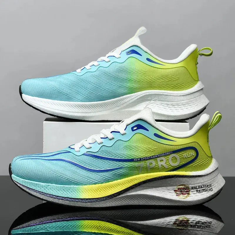 Summer Men's Running Shoes New Professional Carbon Plate Sports Training Shoes Outdoor Non-slip Shock-absorbing Tennis Shoes Suncollections