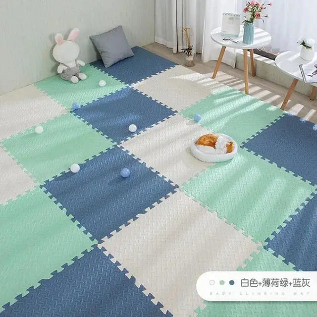 16pcs Foam Baby Play Mat Puzzle Mat Kids Interlocking Exercise Tiles Rugs Puzzle Floor Tiles Toy Carpet Soft Carpet 30*30*1cm Suncollections