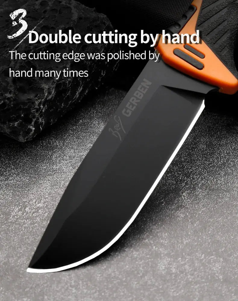 Gb 1500 Fixed Blade Knife Military High Quality Outdoor Camping Hunting Survival - Suncollections