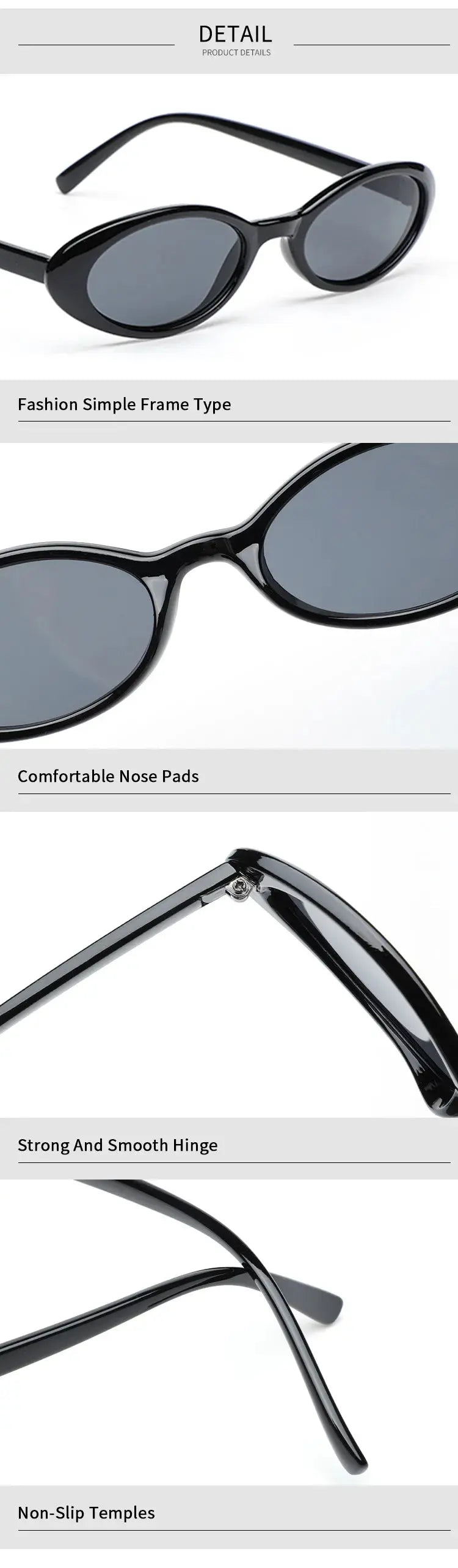 2024 New Sexy Women's Sunglasses Small Oval  Sunglasses Fashion Leopard Brown Sun Glasses Luxury Brand Designer Retro Sunglasses - Suncollections