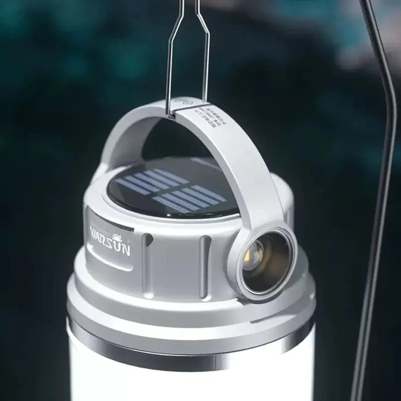 Warsun Outdoor 1100 Lumen Long Endurance Led Solar Powerful Rechargeable Camping Lamp Light with Outdoor Sports - Suncollections