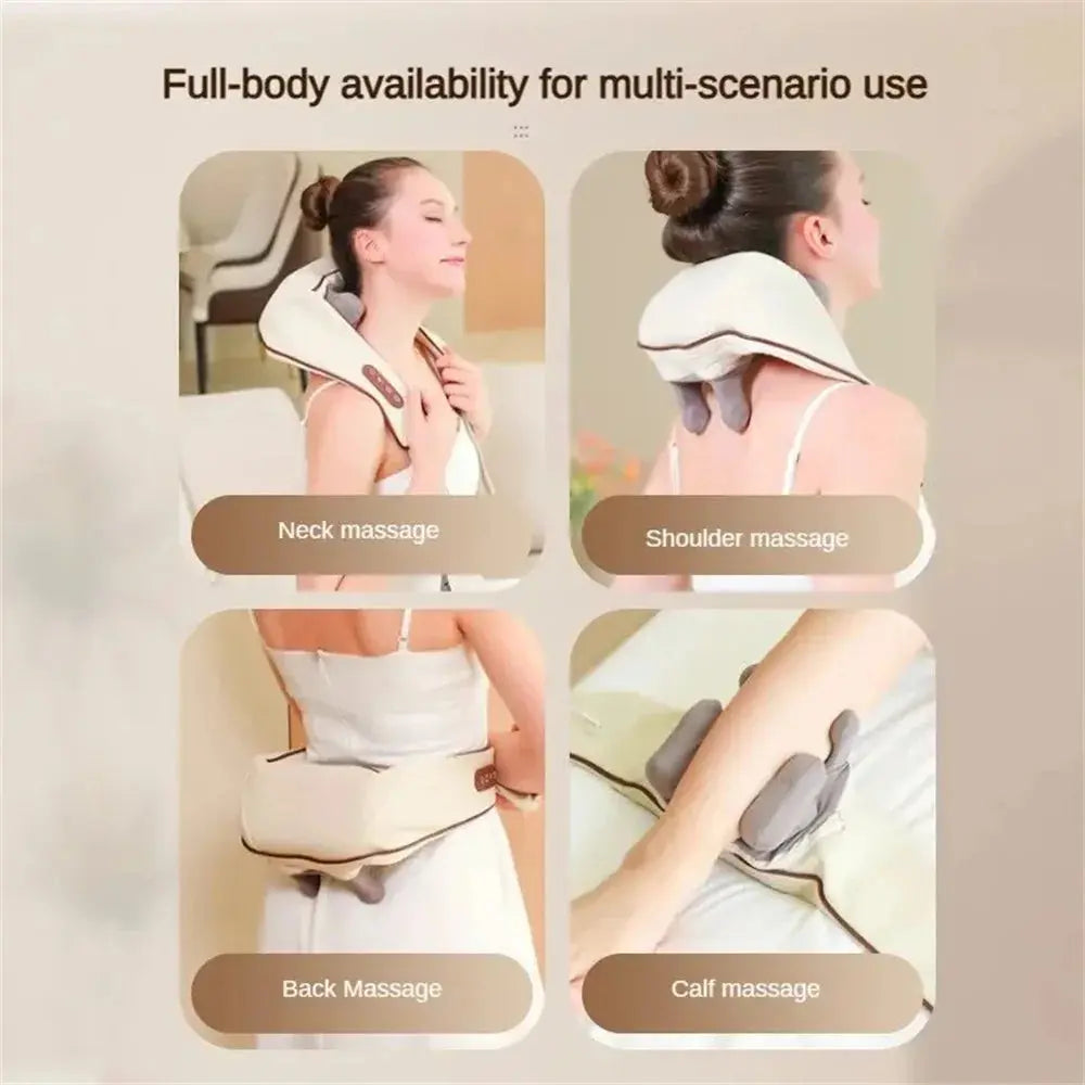 Wireless Electric Shiatsu Neck and Back Massager - Suncollections