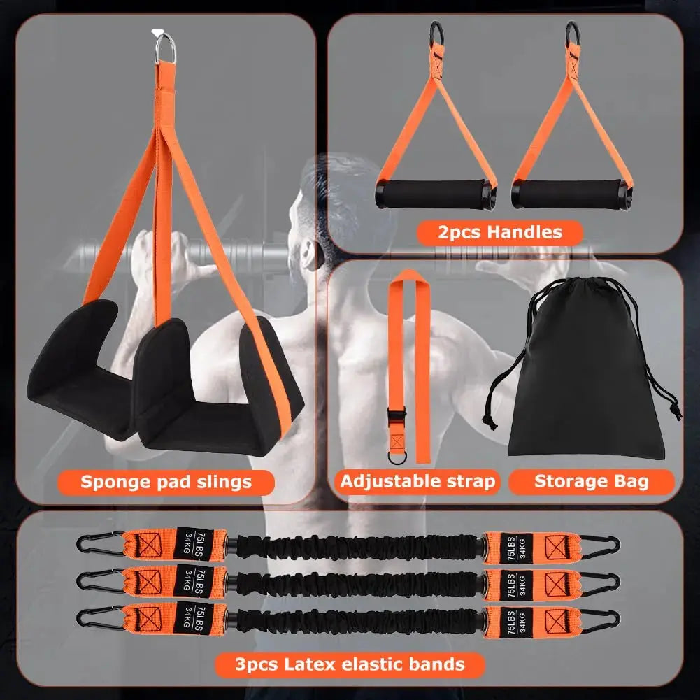 Pull Up Assistance Bands Set Resistance Strap for Pull-ups Assist - Suncollections