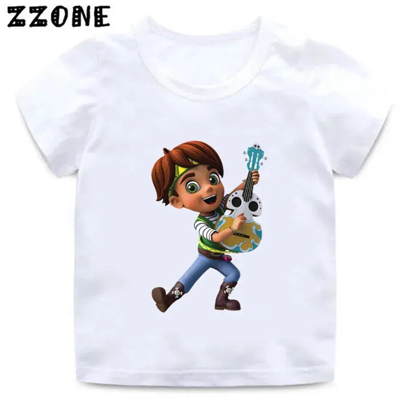 Hot Sale Santiago of The Seas Print Cartoon Kids T-Shirts Funny Girls Clothes Baby Boys T shirt Summer Children Tops,ooo5877 - Suncollections