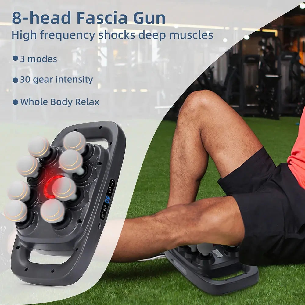 8-Head Fascia Gun High-Frequency Vibration - Suncollections