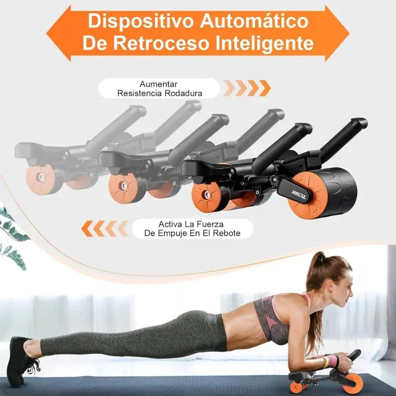 Adjustable Abs Training Roller Multifunctional Home Plank Support Abdominal Fitness Wheel For Home Gym - Suncollections