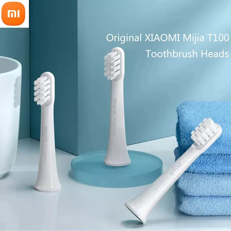 Original Xiaomi T100 Toothbrush Replacement Teeth Brush Heads Mijia T100 Electric Oral Deep Cleaning Toothbrush Heads - Suncollections