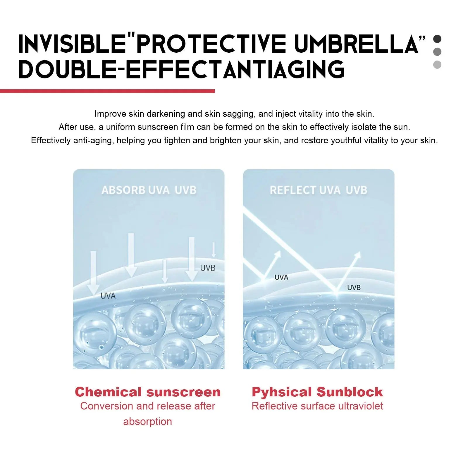 15g SPF 50+ Sun Cream Moisturize Whitening Anti Aging Face Sunscreen Refreshing Oil Control Cream Isolate Ultraviolet Face Care - Suncollections