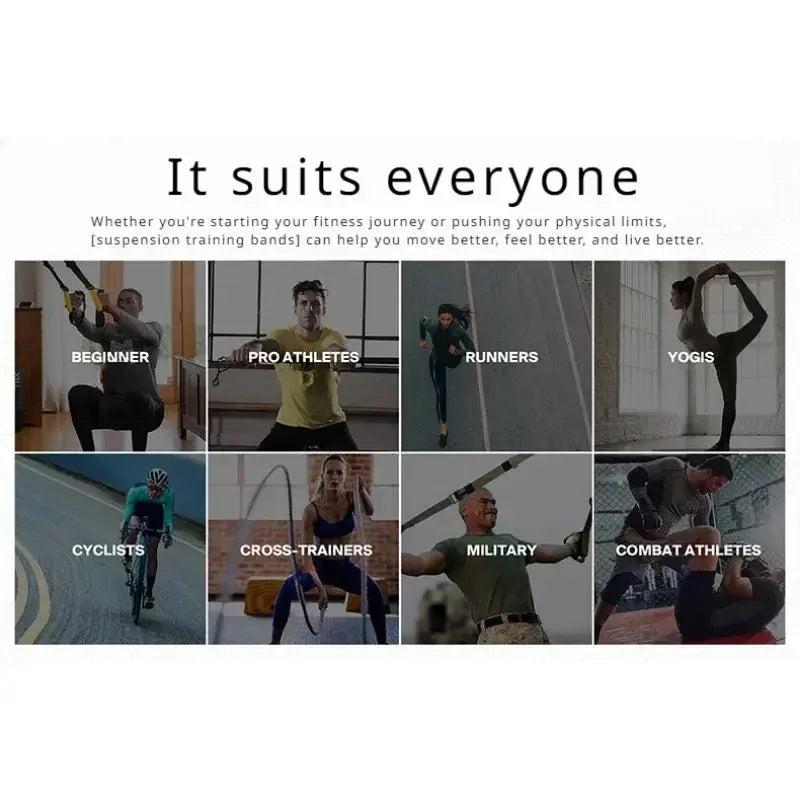 Suspension Training Strap Fitness Strength Power Suspension Trainer - Suncollections