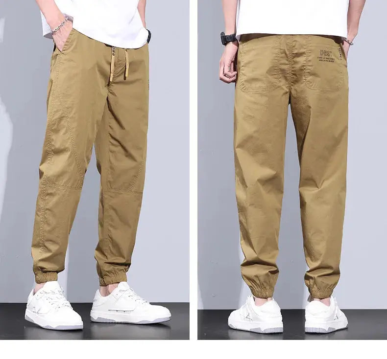 Spring Summer New Style Elastic Waist Casual Pants for Men Suncollections