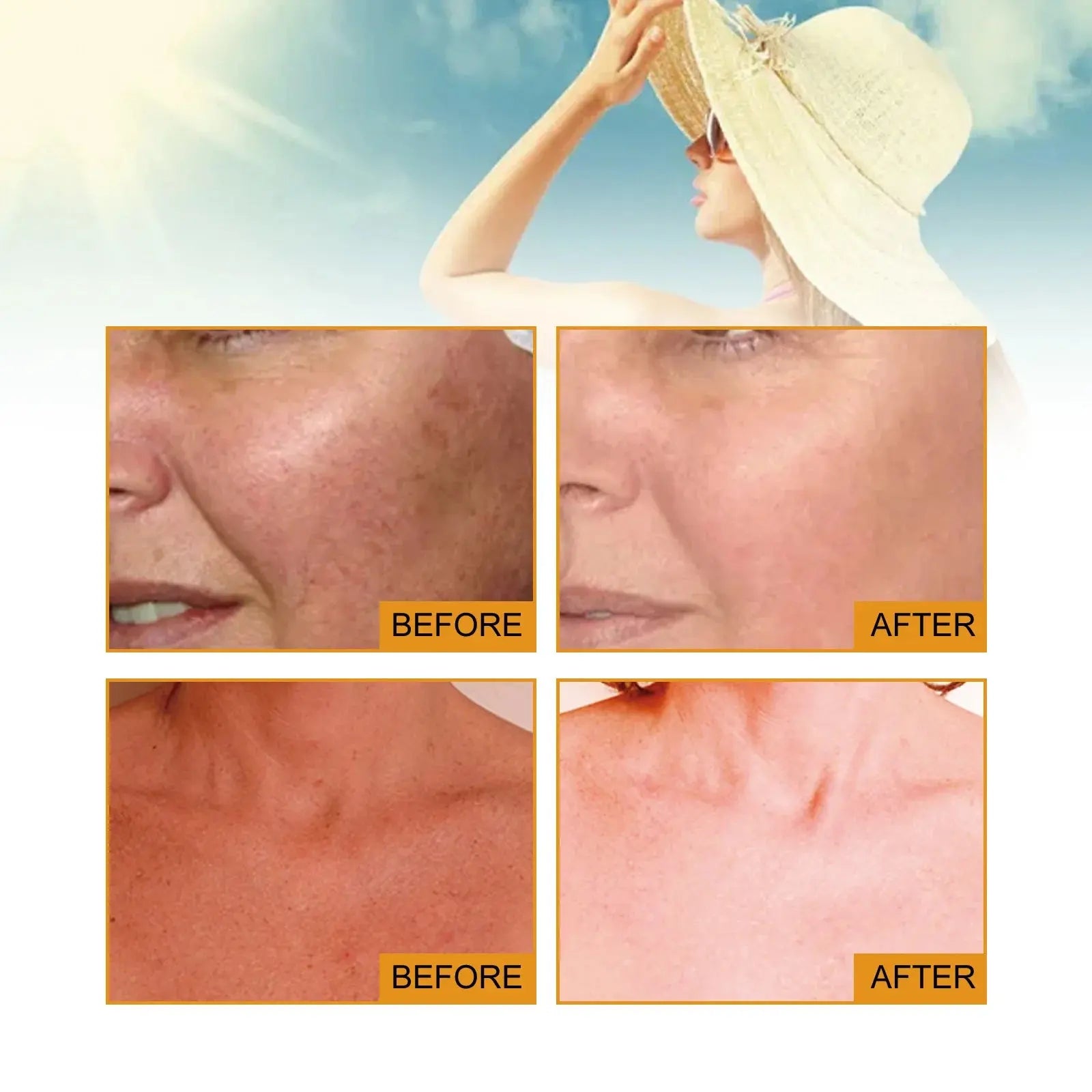 Summer organic sunscreen face body Sunblock outdoor isolation UV protection SPF 50 Moisturizing whiten not greasy sun cream - Suncollections