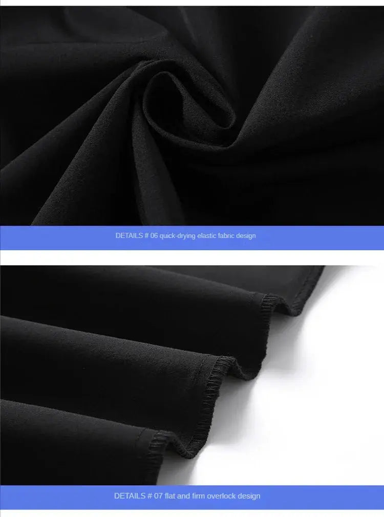 Ice Silk Men's Summer Pants Elastic Waist Straight Leg Trouser Male Quick Dry Big Size Large Plus Stretch 6XL 7XL Work Outdoor Suncollections