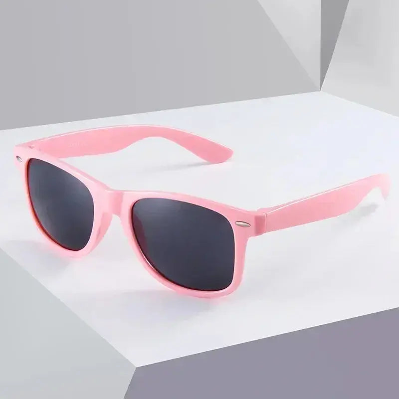 12 Colors Trendy New Children Sunglasses Fashion Square Outdoor Goggle Shades for Kids Boys Girls UV Preotection Sun Glasses - Suncollections
