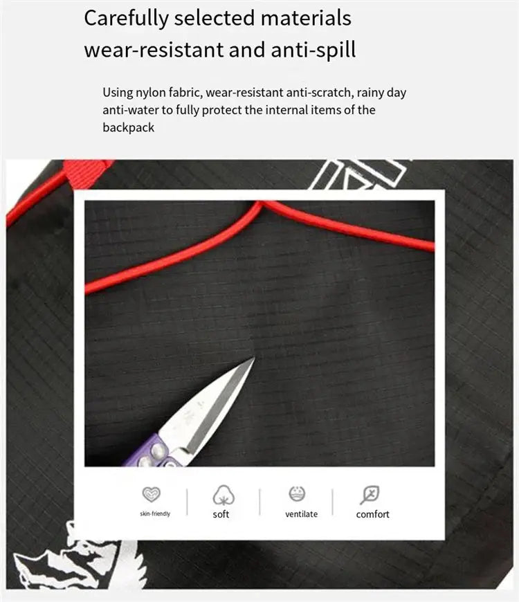 Camping Hiking Multifunctional Outdoor Folding Sports Backpack Ultra Lightweight Carrying Waterproof Nylon Fabric Fitness Bag - Suncollections