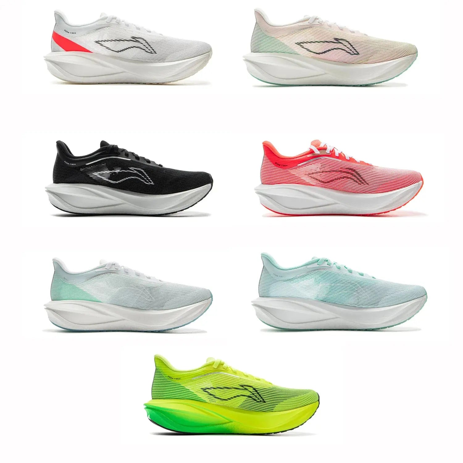 Li-Ning Women FEIDIAN 5 CHALLENGER Racing Running Shoes CARBON-FIBER PLATE BOOM Cushion Sport Shoes Breathable Sneakers ARMV002 Suncollections