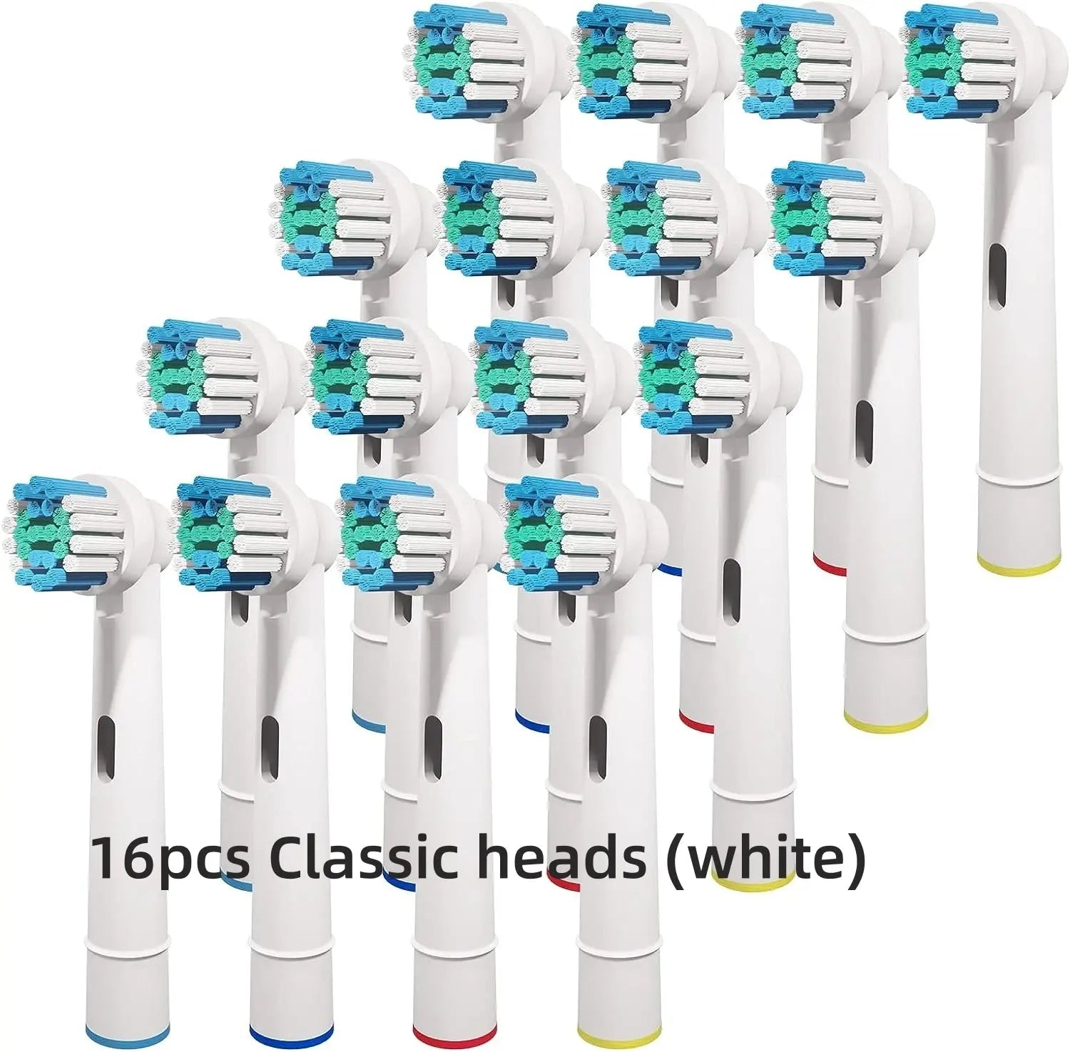 16/20PCS Brush Head nozzles for Oral B Electric Toothbrush Replacement Head Refill Sensitive Floss Cross Action for Oralb - Suncollections