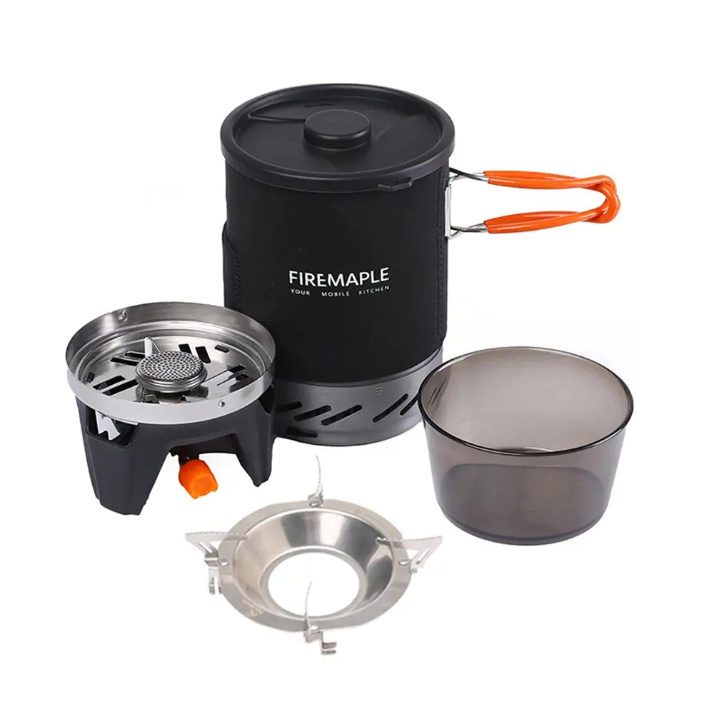 Fire Maple Star X1 Camping Stoves Outdoor Hiking Cooking System With Stove Heat Exchanger Pot Bowl Portable Gas Burners FMS-X1 - Suncollections