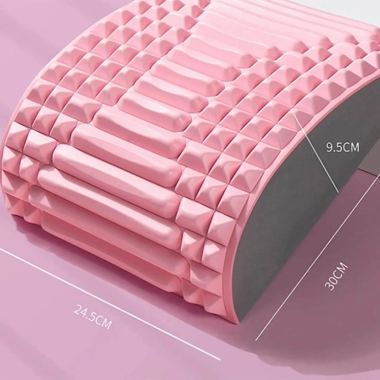 Back Stretcher Back Cracker Back Cracking Device Spine Deck Back Board Lumbar Stretcher for Lower Back Pain Relief Suncollections