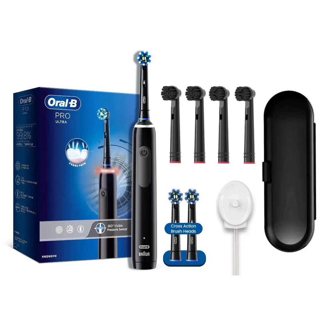 Oral B Pro4 Ultra Smart Sensor Electric Toothbrush 3D - Suncollections