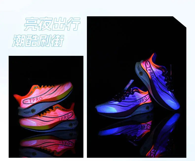 NEW Marathon Carbon plate Men Sports Running Shoes Breathable Lightweight Women's Comfortable Athletic Nonskid Sneakers Suncollections