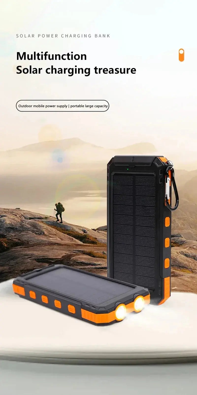 Xiaomi Solar 200000mAh Power Bank Portable Large Capacity Charger Compatible with IOS Android USB-A and USB-C Fast Charging - Suncollections