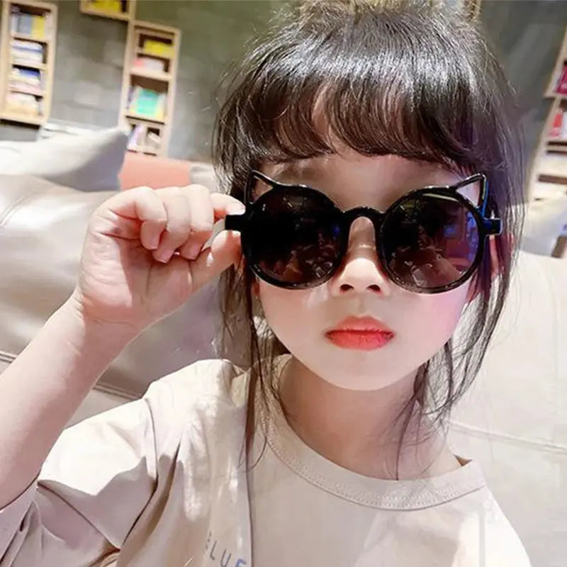 2023 Girls Boys Cute Animal Cartoon Ears Sunglasses Kids Outdoor Sun Protection Children Lovely Vintage Protection Sunglasses - Suncollections