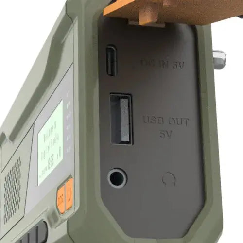 DAB/FM Bluetooth Emergency Radio Portable Solar Radio Receiver Hand Crank Dynamo Outdoor Radio Camping Speaker with Flashlight - Suncollections