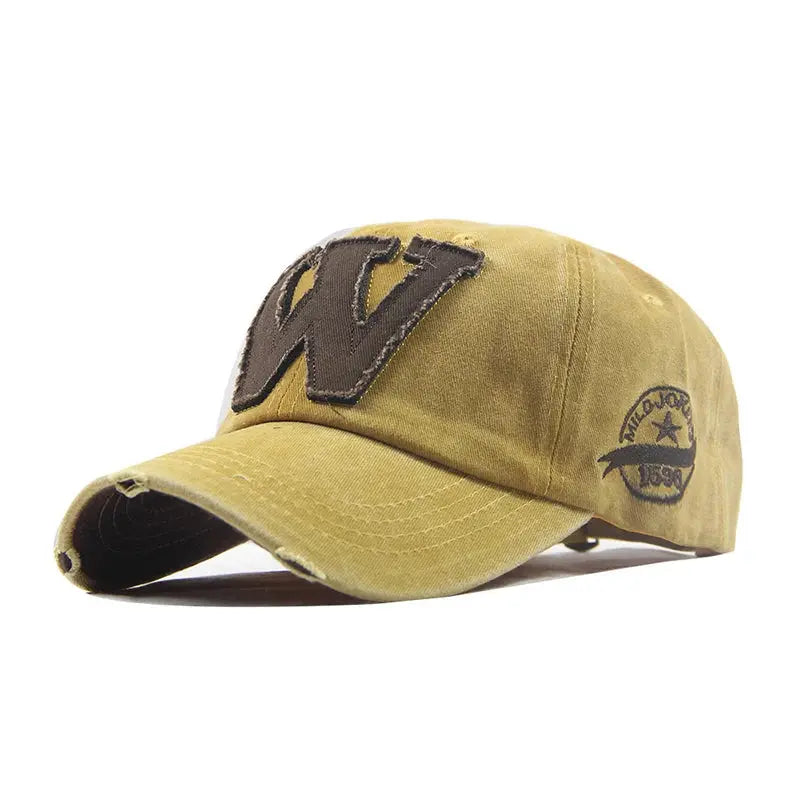 W Letter Baseball Cap - Suncollections