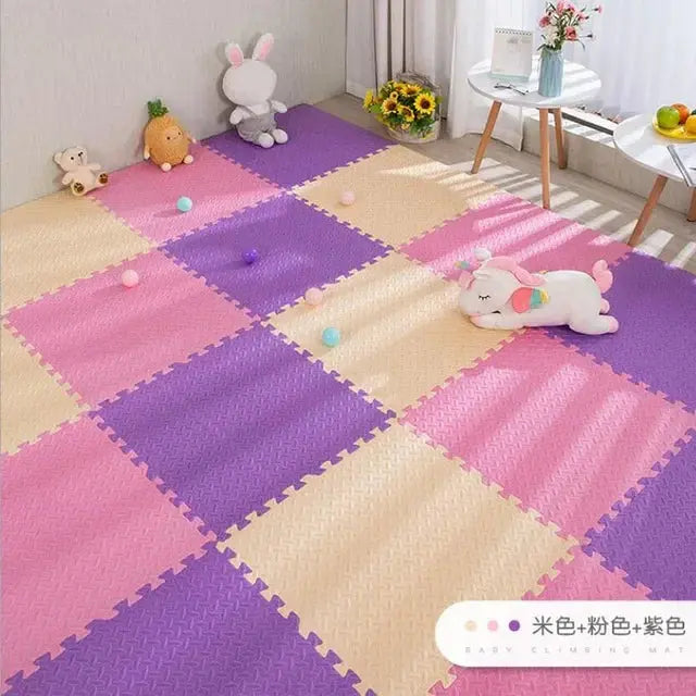 16pcs Foam Baby Play Mat Puzzle Mat Kids Interlocking Exercise Tiles Rugs Puzzle Floor Tiles Toy Carpet Soft Carpet 30*30*1cm Suncollections
