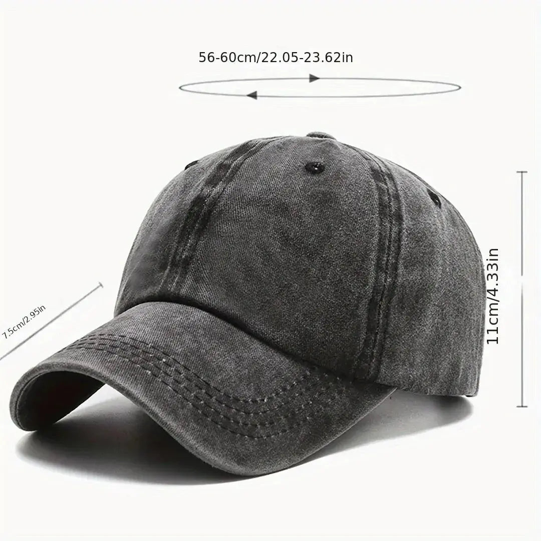 Men Women Unisex Baseball Cap Adjustable Solid Color Casual Hat Stretchy Fabric for Sports Secure Drawstring Closure Dad Hat - Suncollections