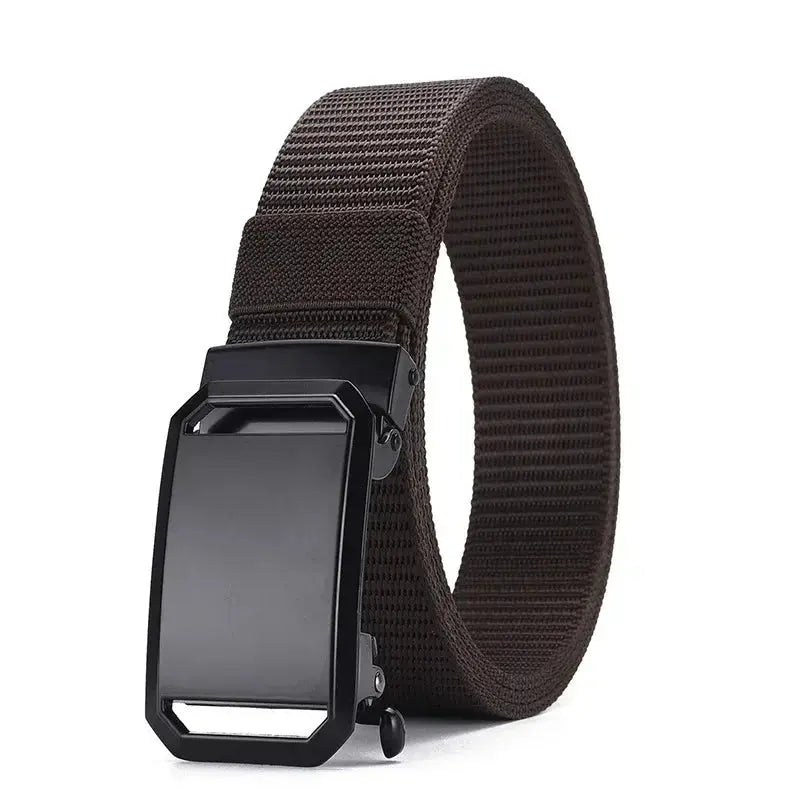 New Automatic Buckle Belt, Canvas Tactical Workwear - Suncollections