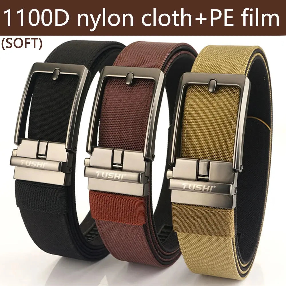 TUSHI Military Belt for Men Sturdy Nylon Metal Automatic Buckle - Suncollections