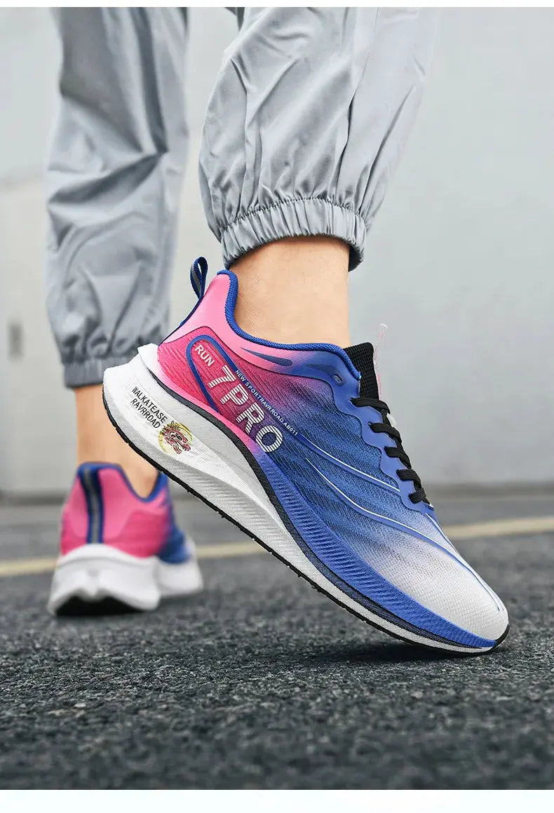 NEW Marathon Carbon plate Men Sports Running Shoes Breathable Lightweight Women's Comfortable Athletic Nonskid Sneakers Suncollections