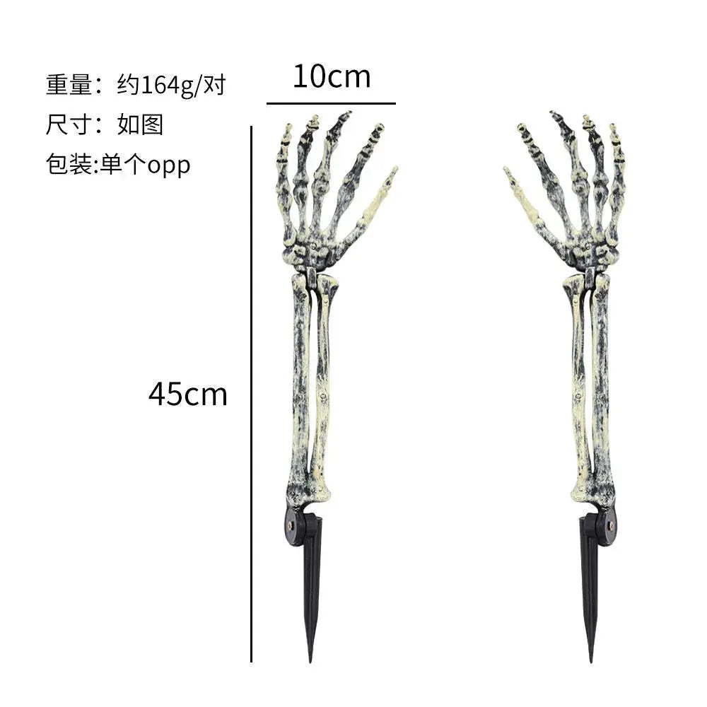 Halloween Skull Skeleton 40/90cm Posable Skeleton Human Shape Bones Halloween Party Home Decorations Haunted House Horror Props Suncollections