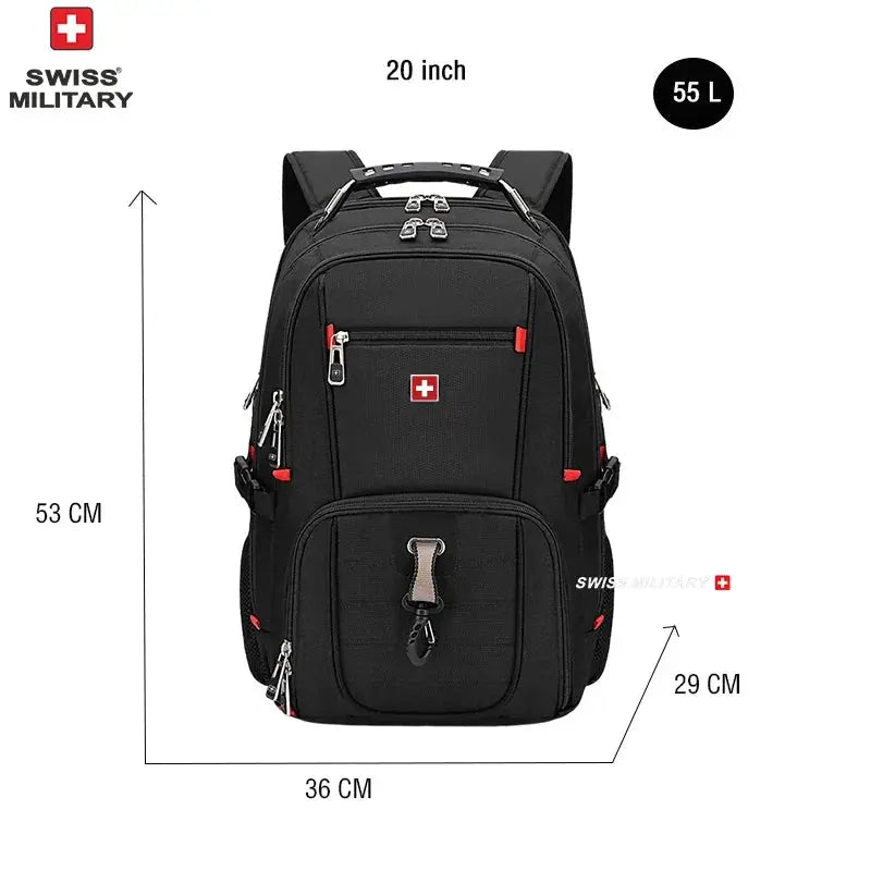 Waterproof Men's Backpack 15.6/17 Inch Laptop Backpacks School Travel Bags Swiss-style Large Capacity Business Bagpack Mochila - Suncollections
