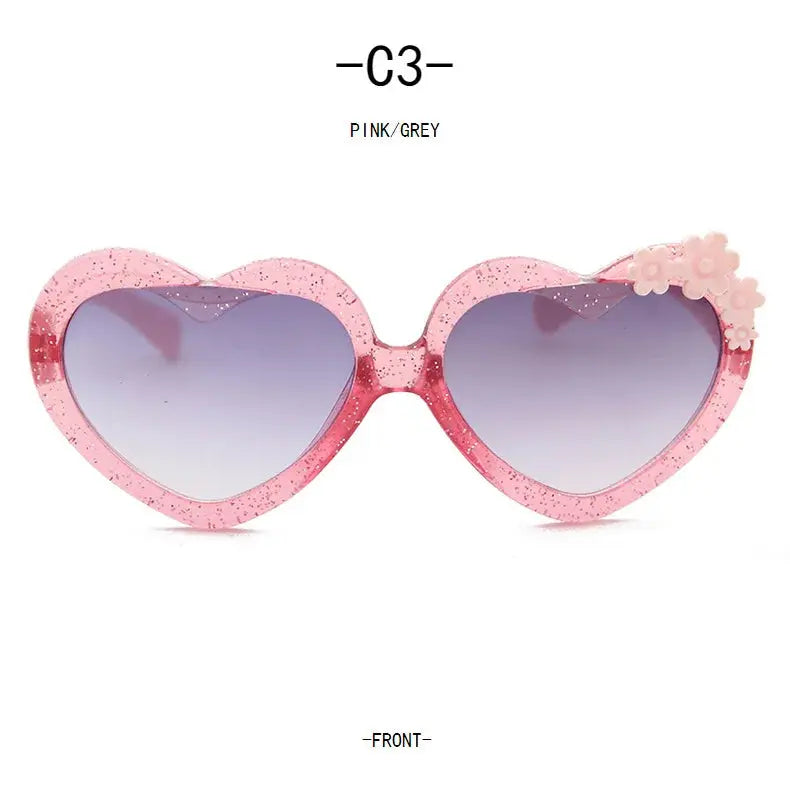 Girls Boys Cute Cartoon Flower Sunglasses Outdoor Sun Protection Children Lovely Vintage Glasses Protection Classic Kids Eyewear - Suncollections