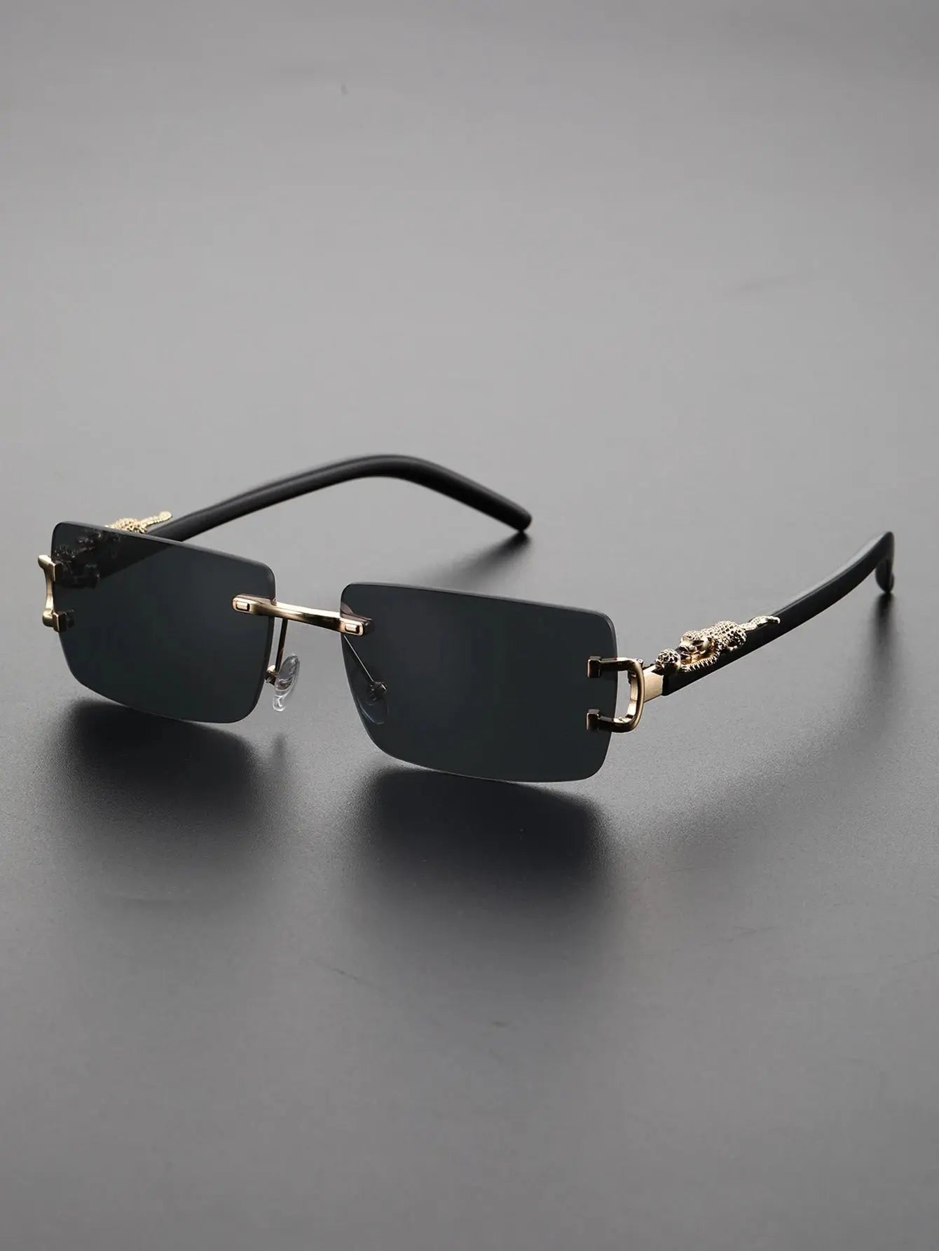 1/2 PCS Fashionable Trendy Frameless Rectangular Personalized Sunglasses For Daily Life - Suncollections