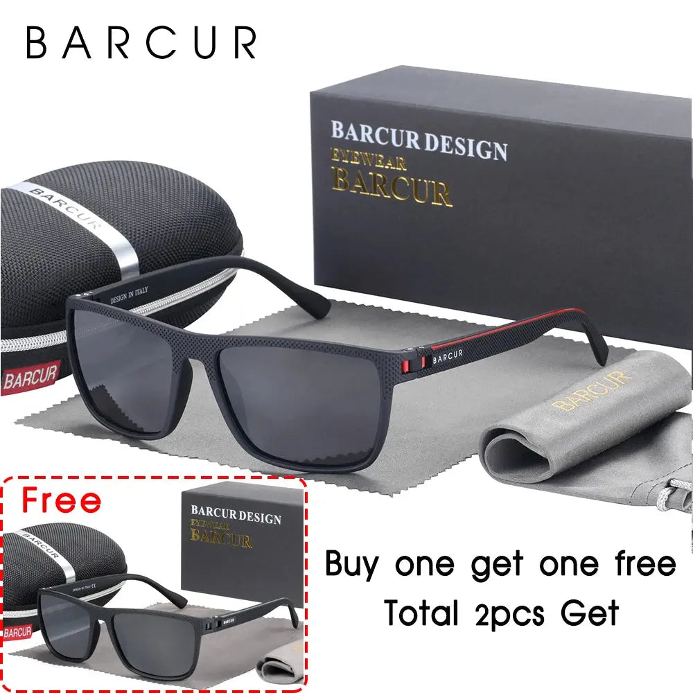 BARCUR Sports Sunglasses for Men Polarized FishingTravel TR90 Light Weight Sun Glasses Women Eyewear Accessory Oculos - Suncollections
