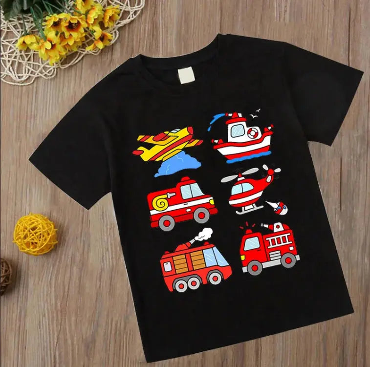 Funny cartoon car tractor T-Shirt Kids - Suncollections
