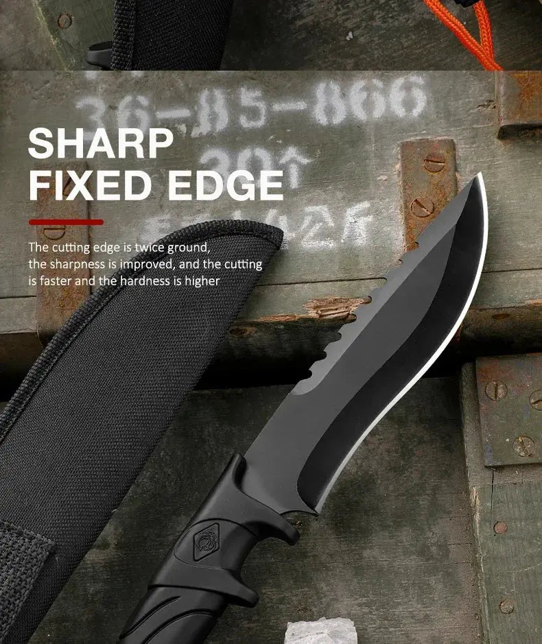 Outdoor Camping Tactical Straight Knife, Portable Outdoor Tool Knife - Suncollections